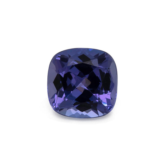 Tansanit - blau, antik, 9x9 mm, 3,35 cts, Nr. TZ99004