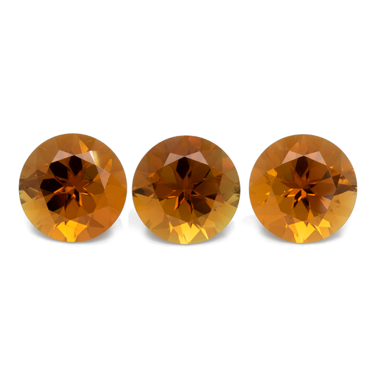 Tourmaline Set - yellow, round, 8x8 mm, 5.35 cts, No. TR99021