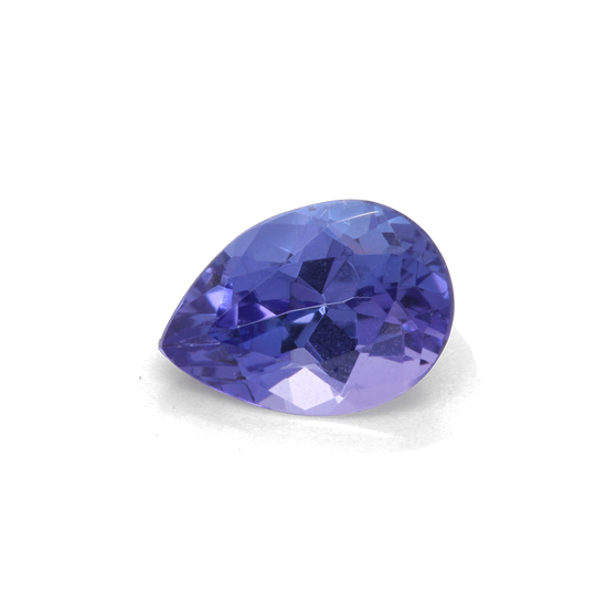 Tansanit - AAA, birnform, 7x5 mm, 0,76 cts, Nr. TZ10103