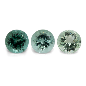 Tourmaline Set - green, round, 10.5x10.5 mm, 12.56 cts, No. SET99015