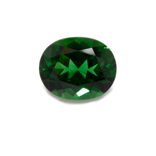 Chrom Turmalin - grün, oval, 10x8,2 mm, 2,88 cts, Nr. TR42001