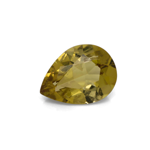 Tourmaline - yellow, pearshape, 8x6 mm, 0.98 cts, No. TR101314