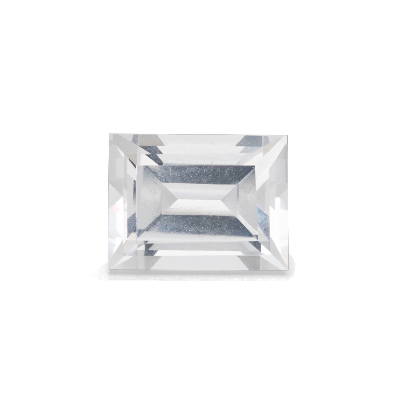 Beryll - weiß, rechteck, 8x6 mm, 1,58 cts, Nr. BY90020