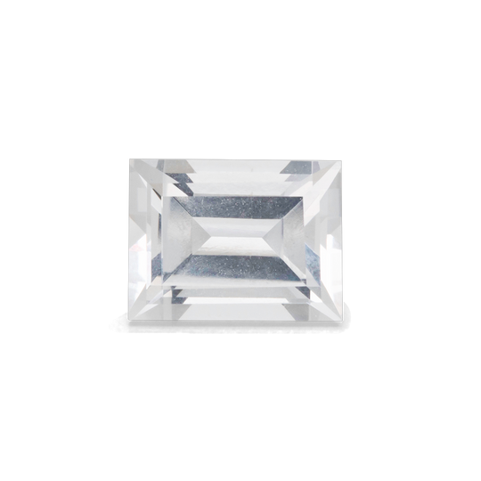 Beryll - weiß, rechteck, 8x6 mm, 1,58 cts, Nr. BY90020