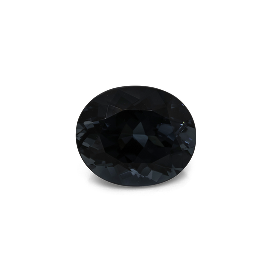 Turmalin - blau/grau, oval, 12x10,1 mm, 5,11 cts, Nr. TR991257