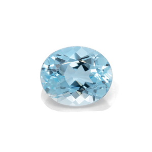 Aquamarine - AA, oval, 12x10 mm, 4.42 cts, No. A99027