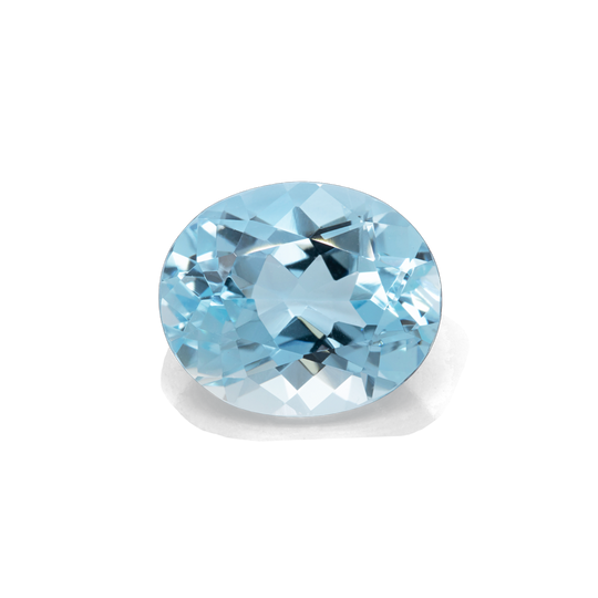 Aquamarin - AA, oval, 12x10 mm, 4,42 cts, Nr. A99027