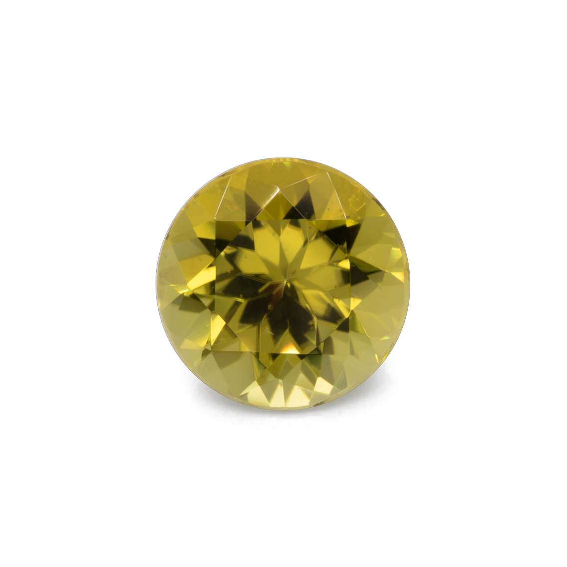 Turmalin Canary - gelb, rund, 7,3x7,3 mm, 1,45 cts, Nr. TR99382