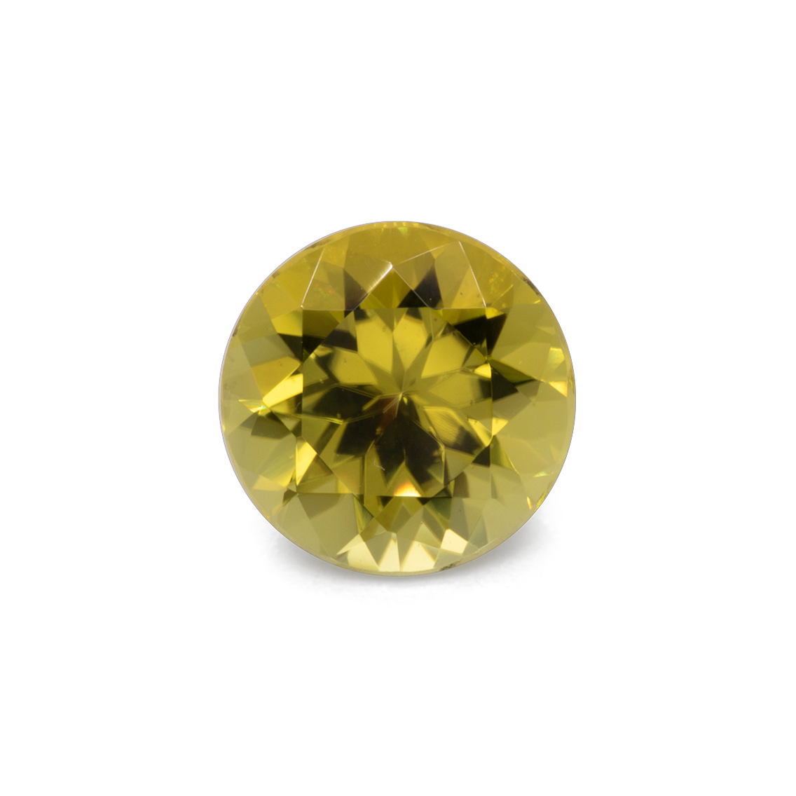 Tourmaline Canary - yellow, round, 7.3x7.3 mm, 1.45 cts, No. TR99382