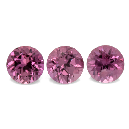 Saphir - rot & pink, rund, 2x2 mm, 0.04 cts, Nr. XSR11172