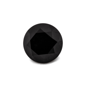 Diamant - schwarz, nicht transparent, rund, 4,2mm, ca. 0,4 -0,5 cts, Nr. D11061