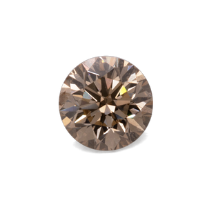 Diamond - brown, SI, round, 4.0mm, approx. 0.23-0.27 cts, No. D11043