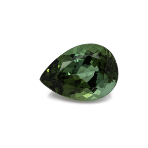Turmalin - grün, birnform, 14x10 mm, 5,98 cts, Nr. TR991019