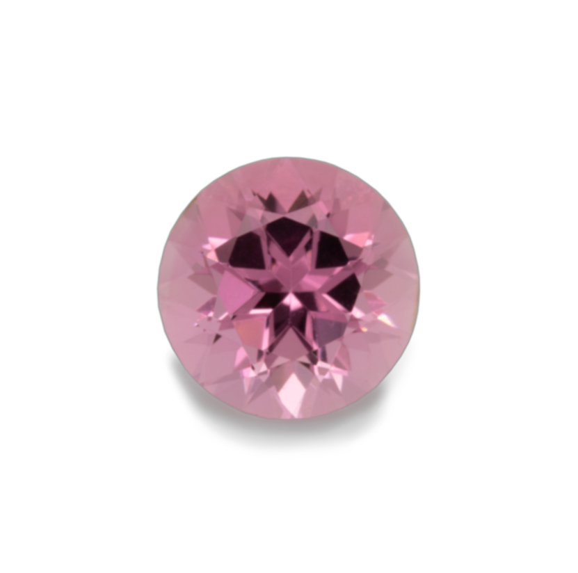 Turmalin - hellrosa, rund, 6x6 mm, 0,79-0,92 cts, Nr. TR60001