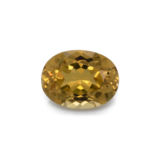 Turmalin - gelb, oval, 8x6,1 mm, 1,31 cts, Nr. TR101330