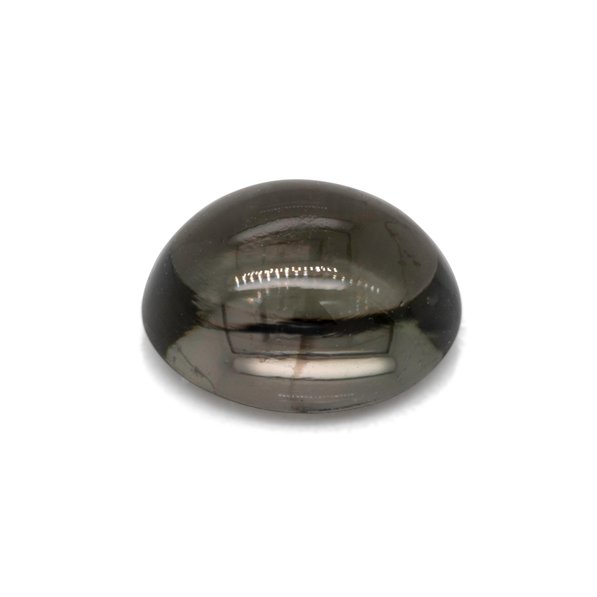 Turmalin - grau, oval, 8,2x6,3 mm, 1,86 cts, Nr. TR99104