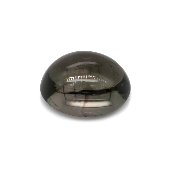 Turmalin - grau, oval, 8,2x6,3 mm, 1,86 cts, Nr. TR99104