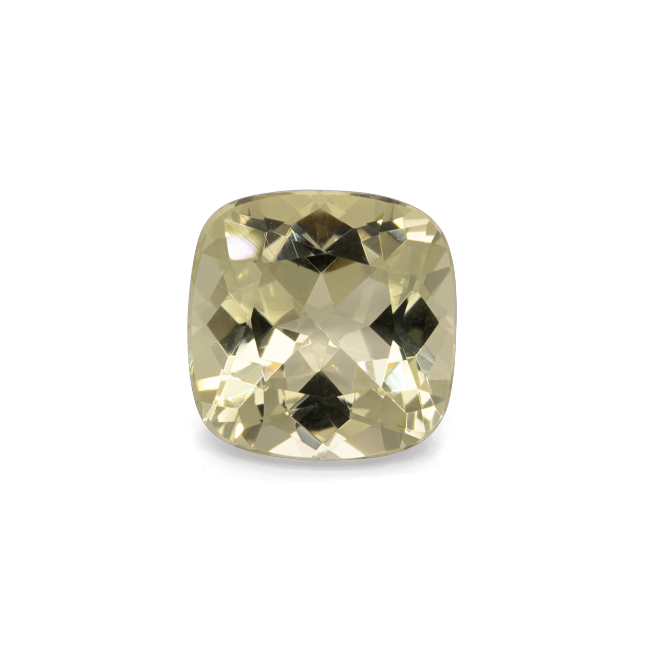 Beryl - cushion, yellow, 10x10 mm, 3.84 cts, No. BY90032