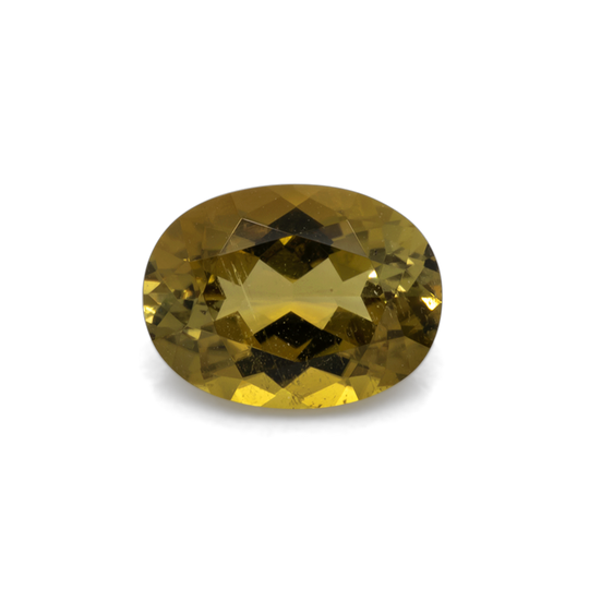 Tourmaline - yellow, oval, 8x6 mm, 1.31 cts, No. TR101328