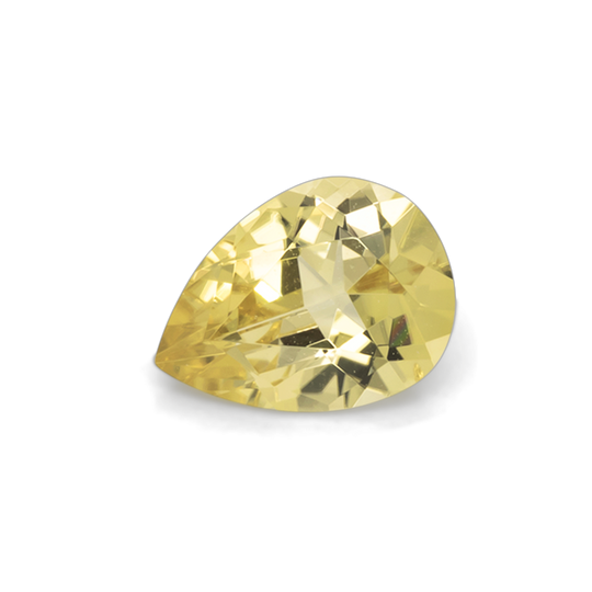 Tourmaline - yellow, pearshape, 8x6 mm, 0.99 cts, No. TR101315
