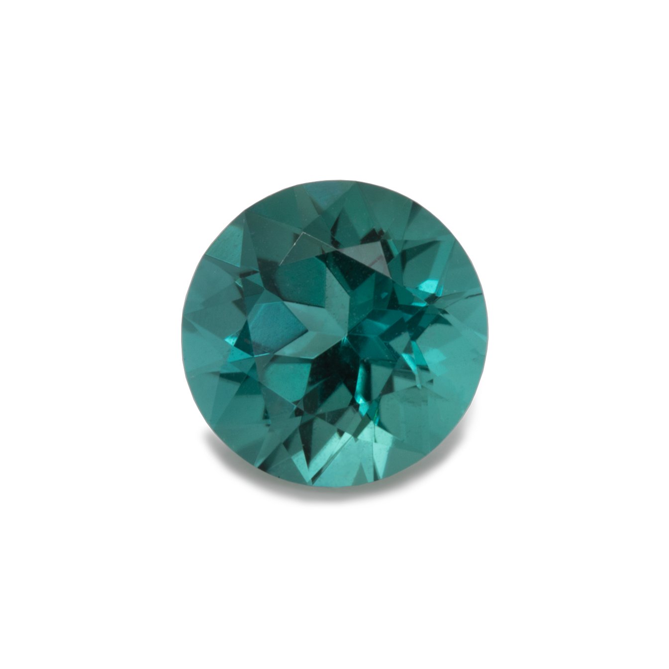 Turmalin - blau & grün, 4.7x4.7 mm, 0.37-0.41 cts, Nr. TR34001