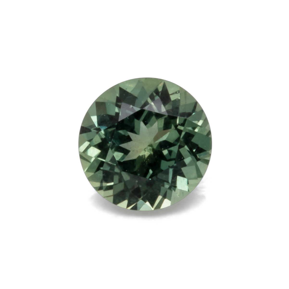 Sapphire - blue/green, round, 4.7x4.7 mm, 0.49 cts, No. XSR11184