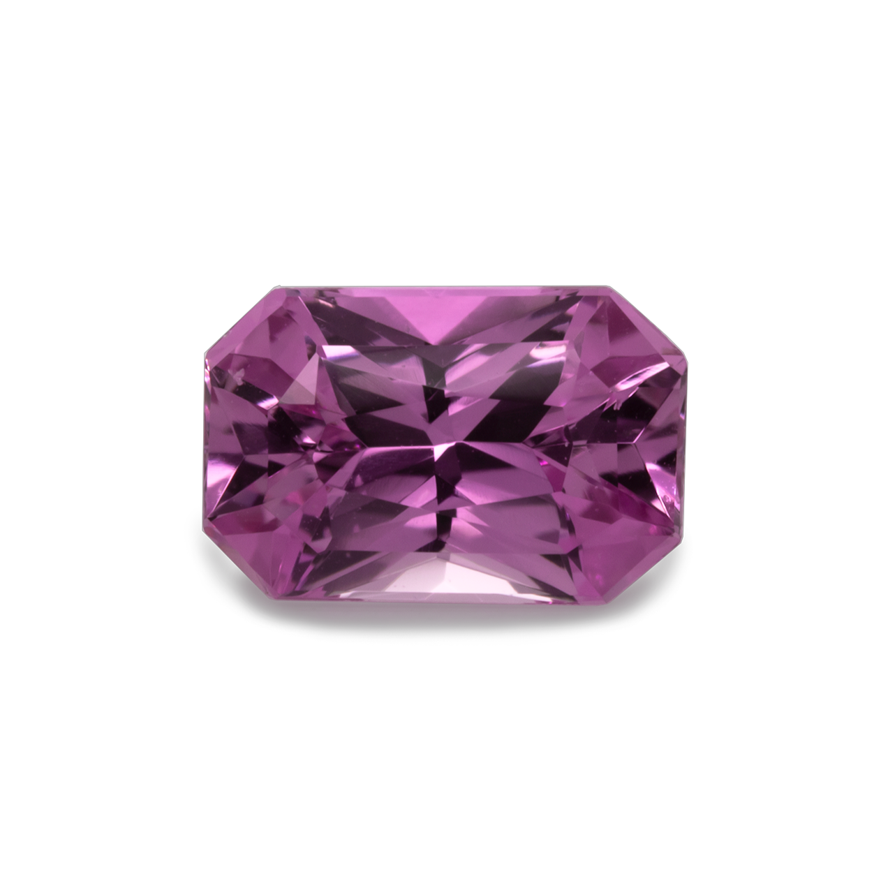 Saphir - rosa&lila, achteck, 6x4 mm, 0.60-0.65 cts, Nr. SR10001