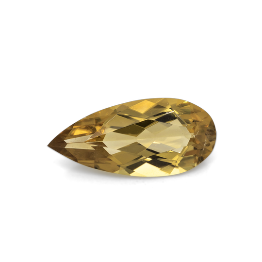 Tourmaline - yellow, pearshape, 13x6 mm, 1.81 cts, No. TR101319