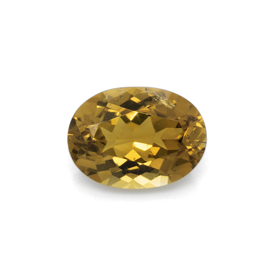 Tourmaline - yellow, oval, 7.9x5.8 mm, 1.20 cts, No. TR101329