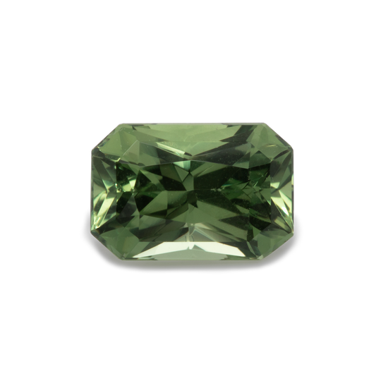 Saphir - grün, achteck, 6x4 mm, 0,75-0,80 cts, Nr. SR10003
