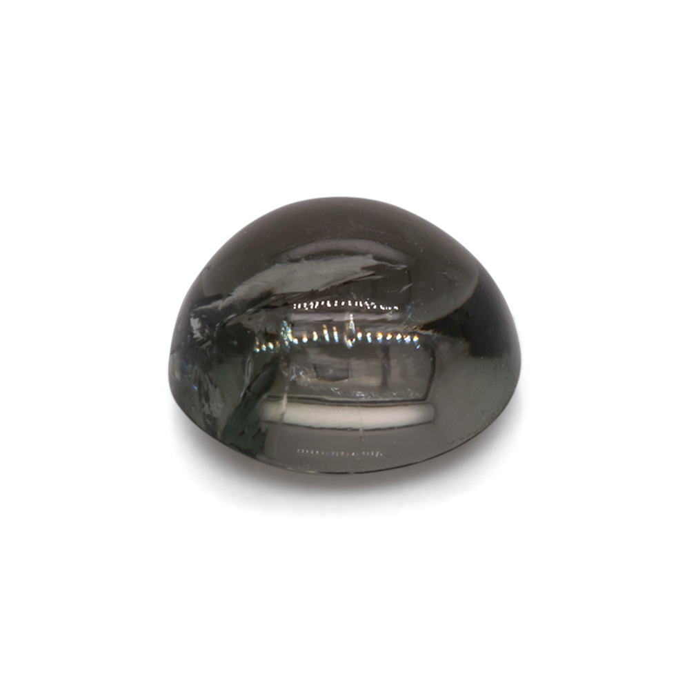 Turmalin - grau, oval, 7x6,1 mm, 1,46 cts, Nr. TR99108
