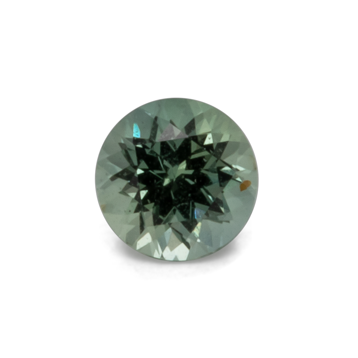 Saphir - blau/grün, rund, 4x4 mm, 0,32 cts, Nr. XSR11215