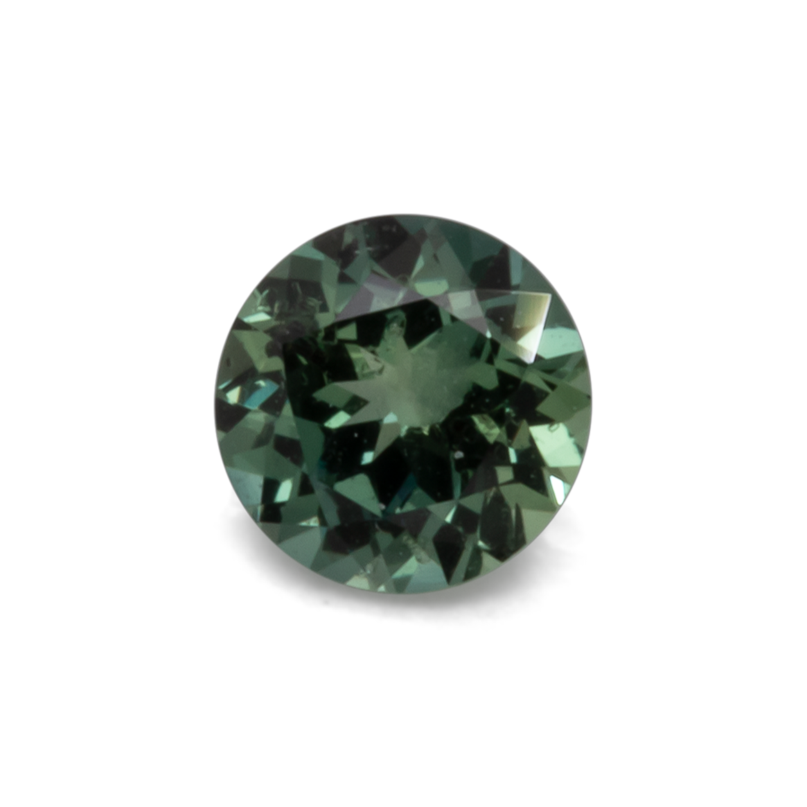 Saphir - blau/grün, rund, 4,1x4,1 mm, 0,30 cts, Nr. XSR11211