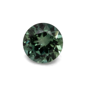 Saphir - blau/grün, rund, 4,1x4,1 mm, 0,30 cts, Nr. XSR11211