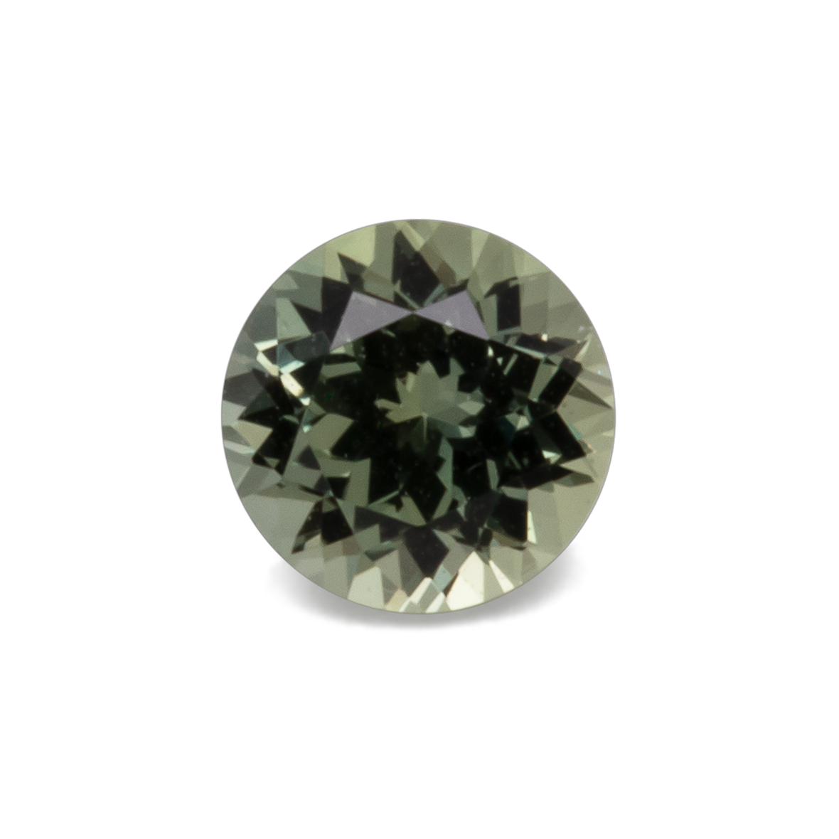 Sapphire - green, round, 4.1x4.1 mm, 0.35 cts, No. XSR11194
