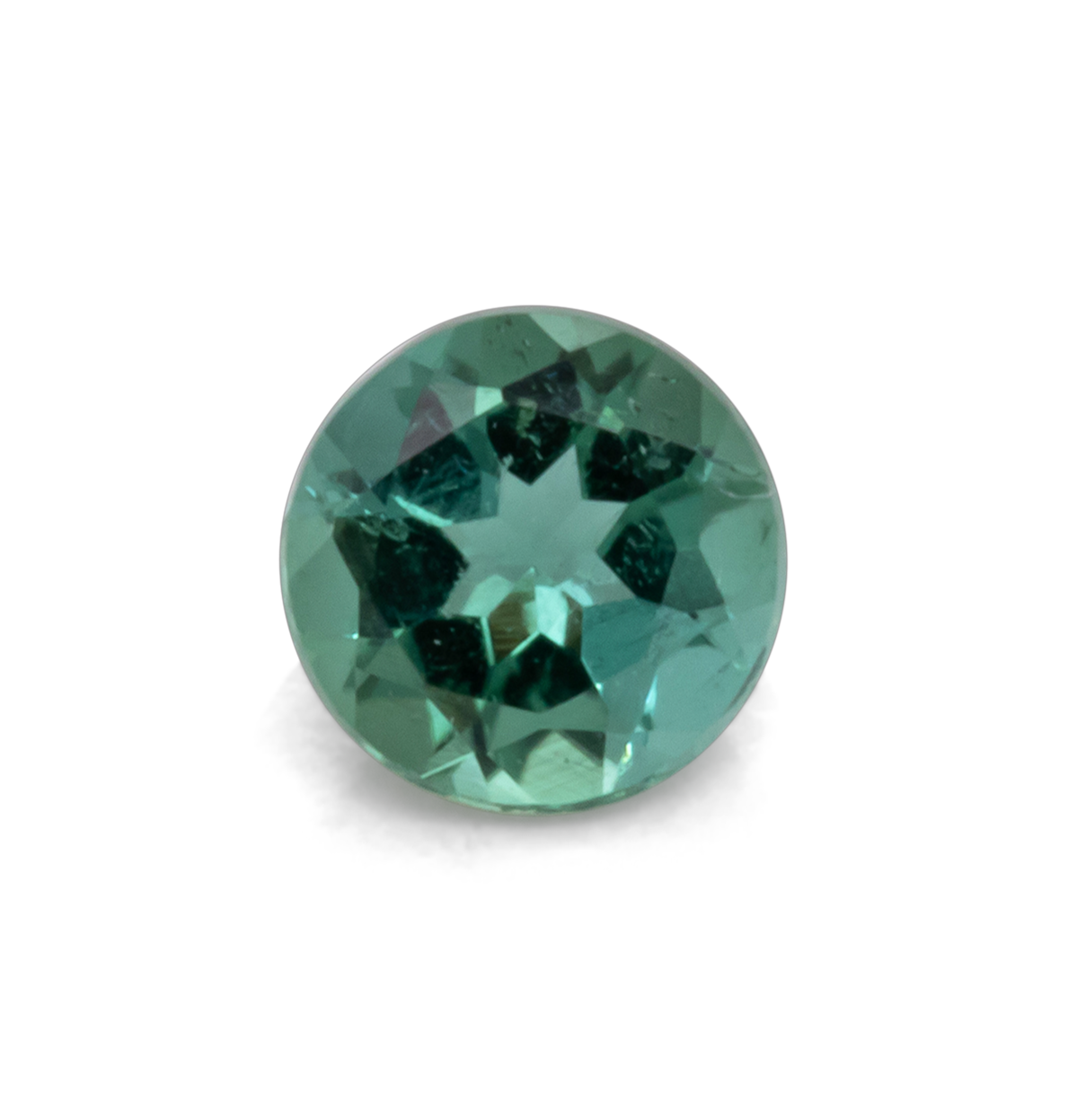 Turmalin - grün, rund, 3.6x3.6 mm, 0.16 - 0.18 cts, Nr. TR991052