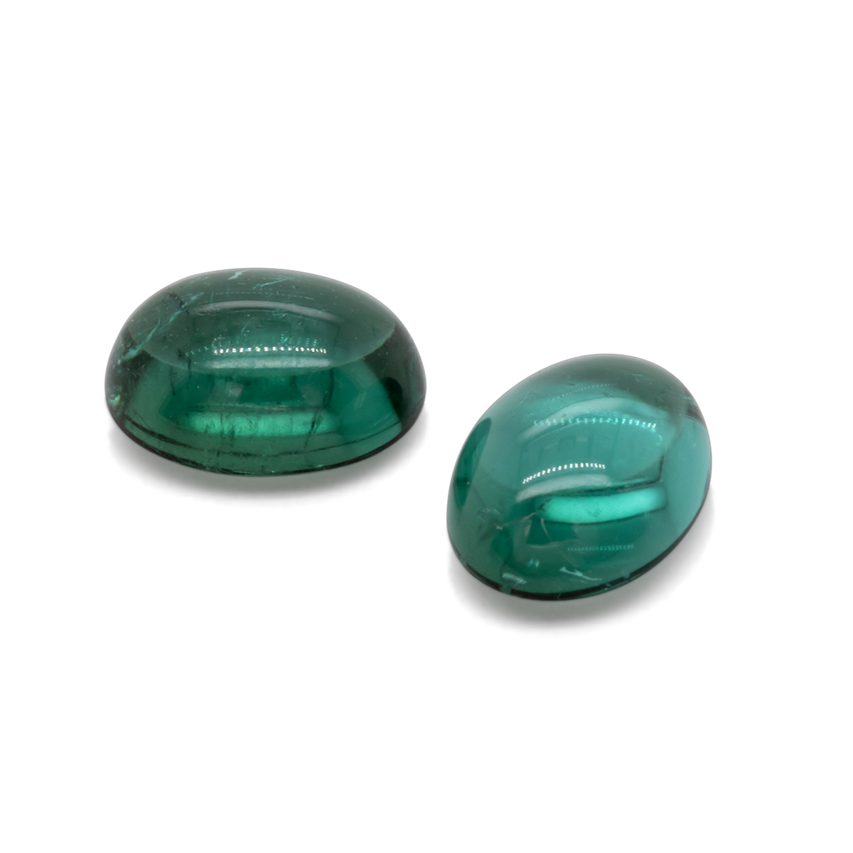 Tourmaline - green & blue, oval, 8x6 mm, 1.54 cts, No. TR99380