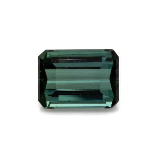 Turmalin - grün, achteck, 6.9x5 mm, 1.01-1.05 cts, Nr. TR99395