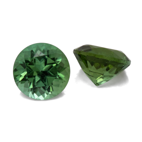 Turmalin - grün, rund, 4x4 mm, 0.25 - 0.28 cts, Nr. TR991061