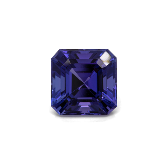 Tansanit - AAA, asscher, 10x10 mm, 5.62 cts, Nr. TZ99025