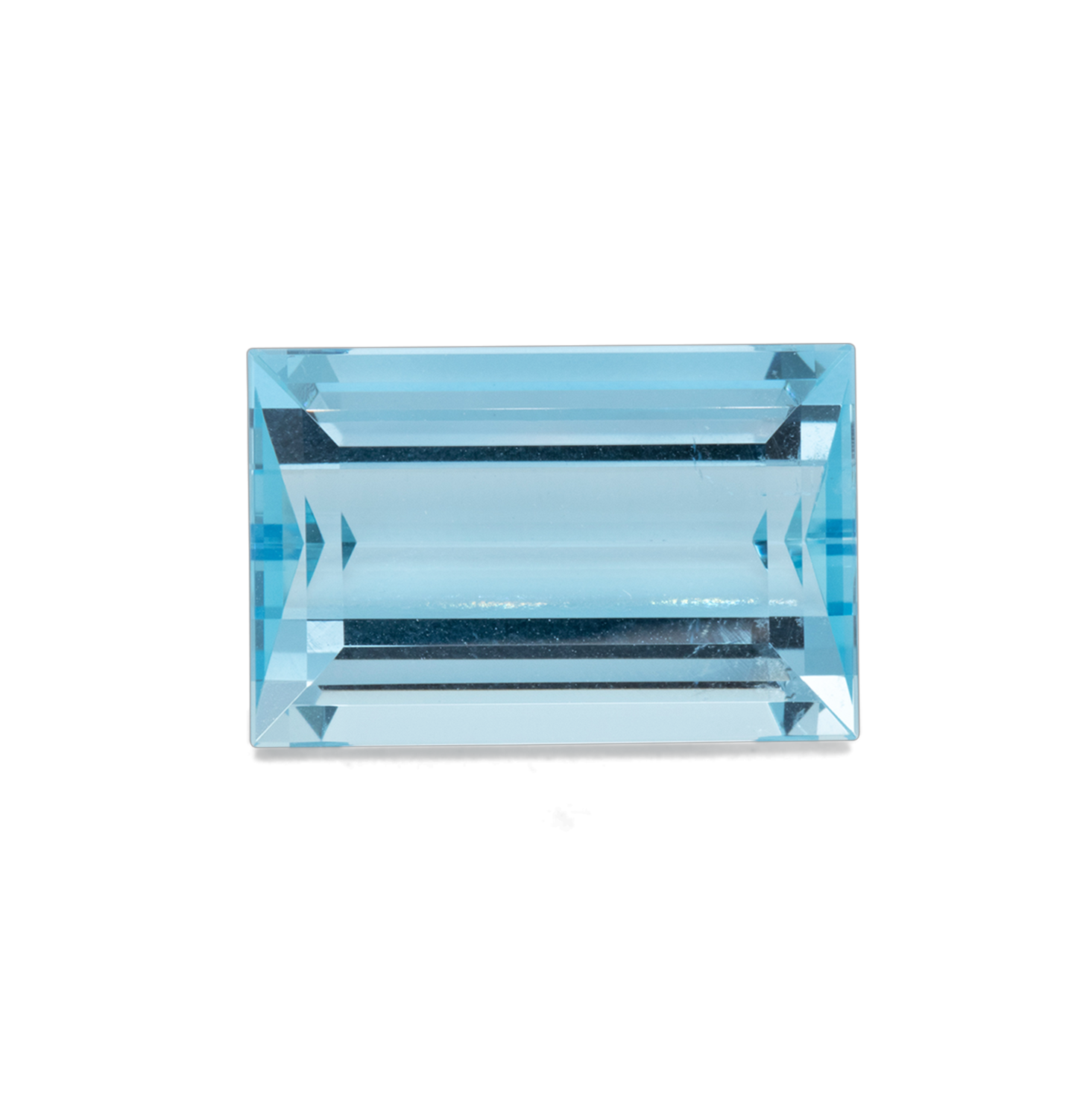 Aquamarine - AA, baguette, 15x10 mm, 7.20 cts, No. A99069