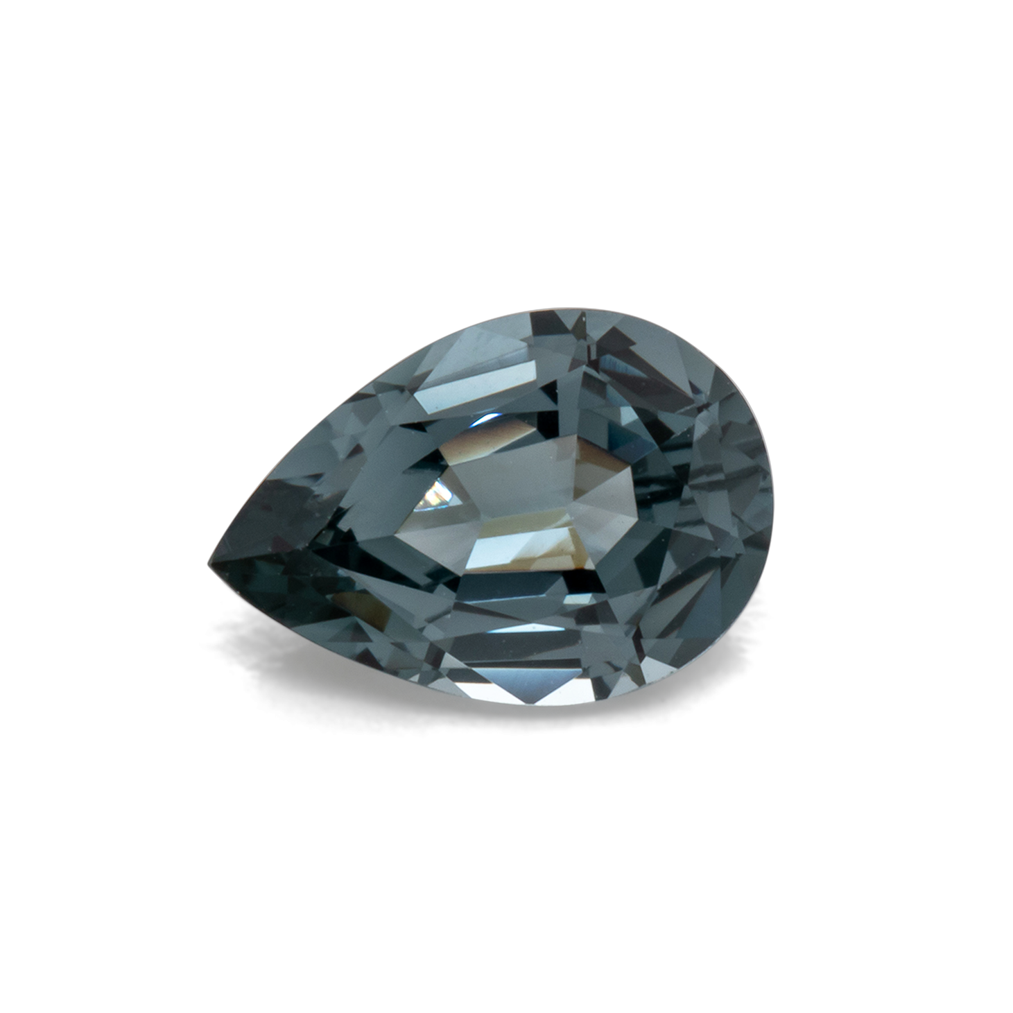 Spinell - grau, birnform, 9.3x6.5 mm, 1.60 cts, Nr. SP90046