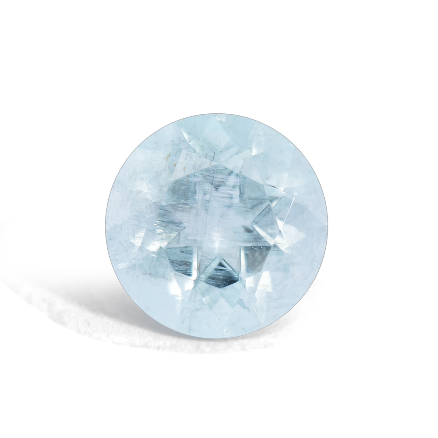 Beryll - blau, rund, 6x6 mm, 0.70 cts, Nr. BY90028