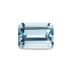 Aquamarine - A, octagon, 7x5 mm, 0.79-0.89 cts, No. A32001 