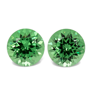 Tsavorite Pair - green, round, 4.5x4.5 mm, 0.84 cts, No. TS91012