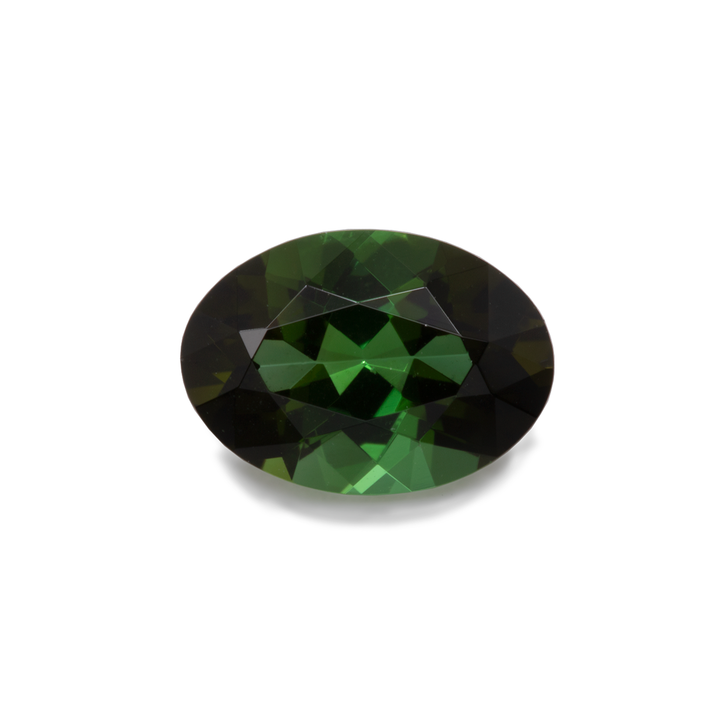 Tourmaline - green, oval, 7x5 mm, 0.68-0.73 cts, No. TR27001