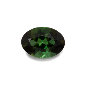 Tourmaline - green, oval, 7x5 mm, 0.68-0.73 cts, No. TR27001