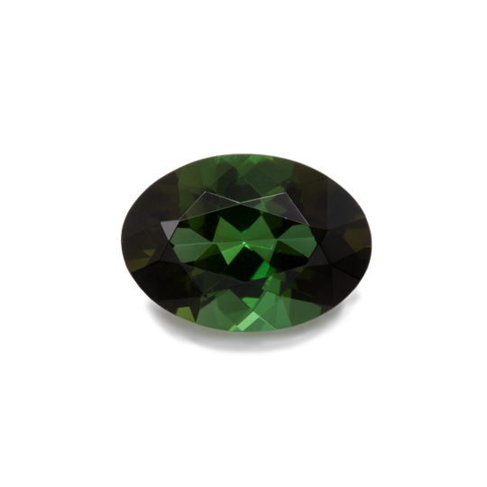 Tourmaline - green, oval, 7x5 mm, 0.68-0.73 cts, No. TR27001