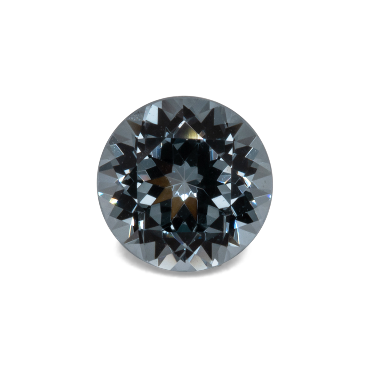 Spinell - blau/grau, rund, 5,1x5,1 mm, 0,57 cts, Nr. SP90012
