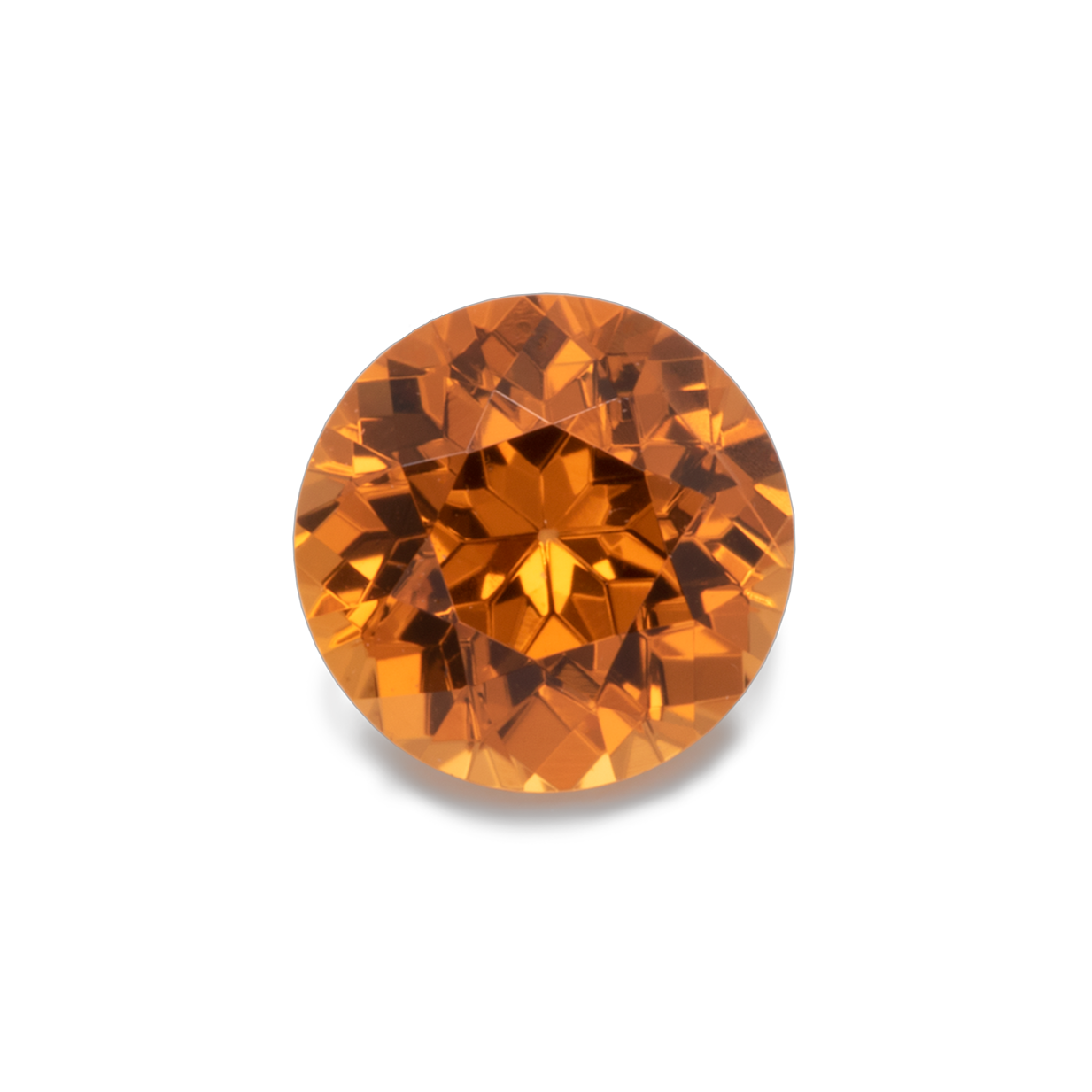 Mandarin Granat - orange, rund, 4x4 mm, 0.32 cts, Nr. MG70002